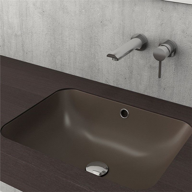 Bocchi Scala Built-in sink 55 cm - Matte brown #338207