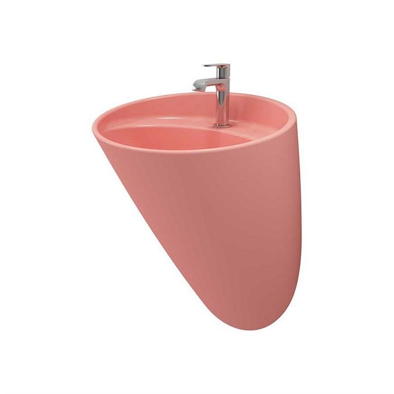 Bocchi Venezia Wall Mounted Sink - Salmon Color #338100