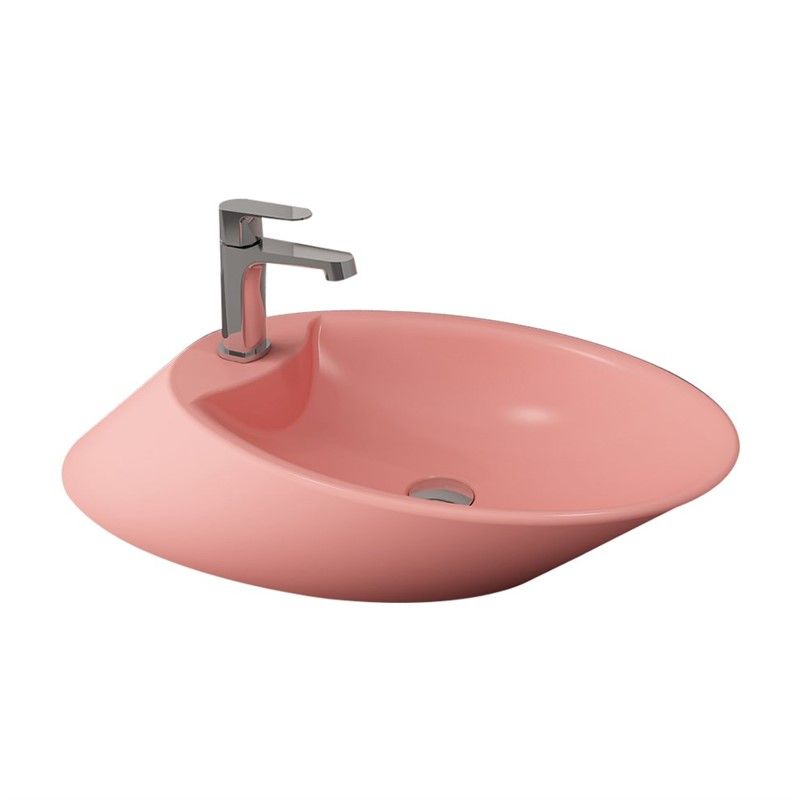 Bocchi Vessel Countertop Washbasin 72cm - Salmon #338240