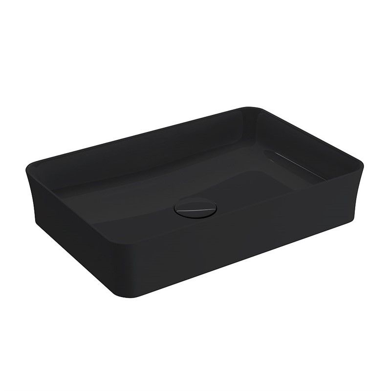 Bocchi Vessel Rectangular Sink 55cm - Black #342684