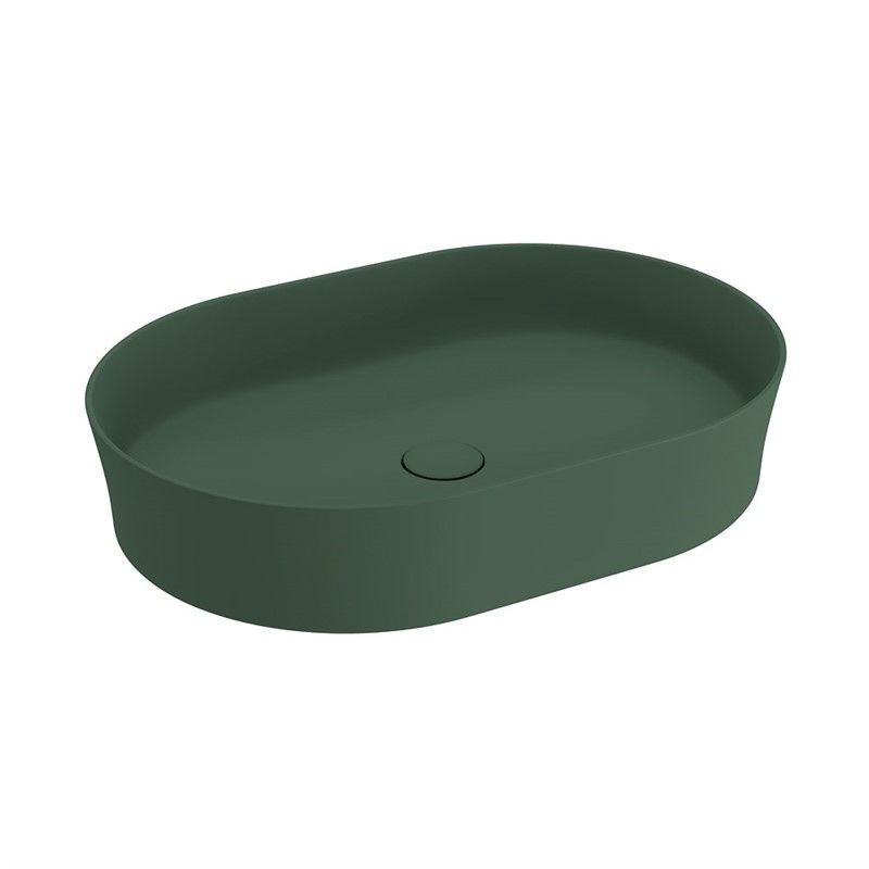 Bocchi Vessel Lavabo Ovale 55x38 cm - Verde Opaco #342665