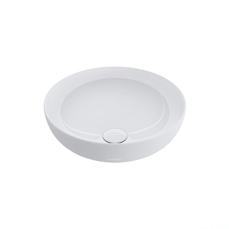 Bocchi Vessel Round Washbasin 38 cm - White #342652