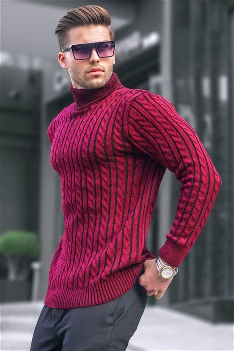 Muški džemper 6317 - Bordo #363675
