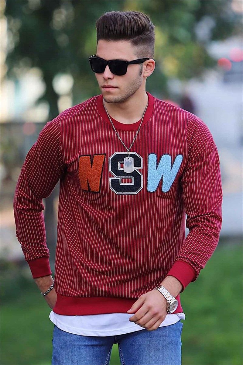 Men's Sweatshirt - Claret Red #284911