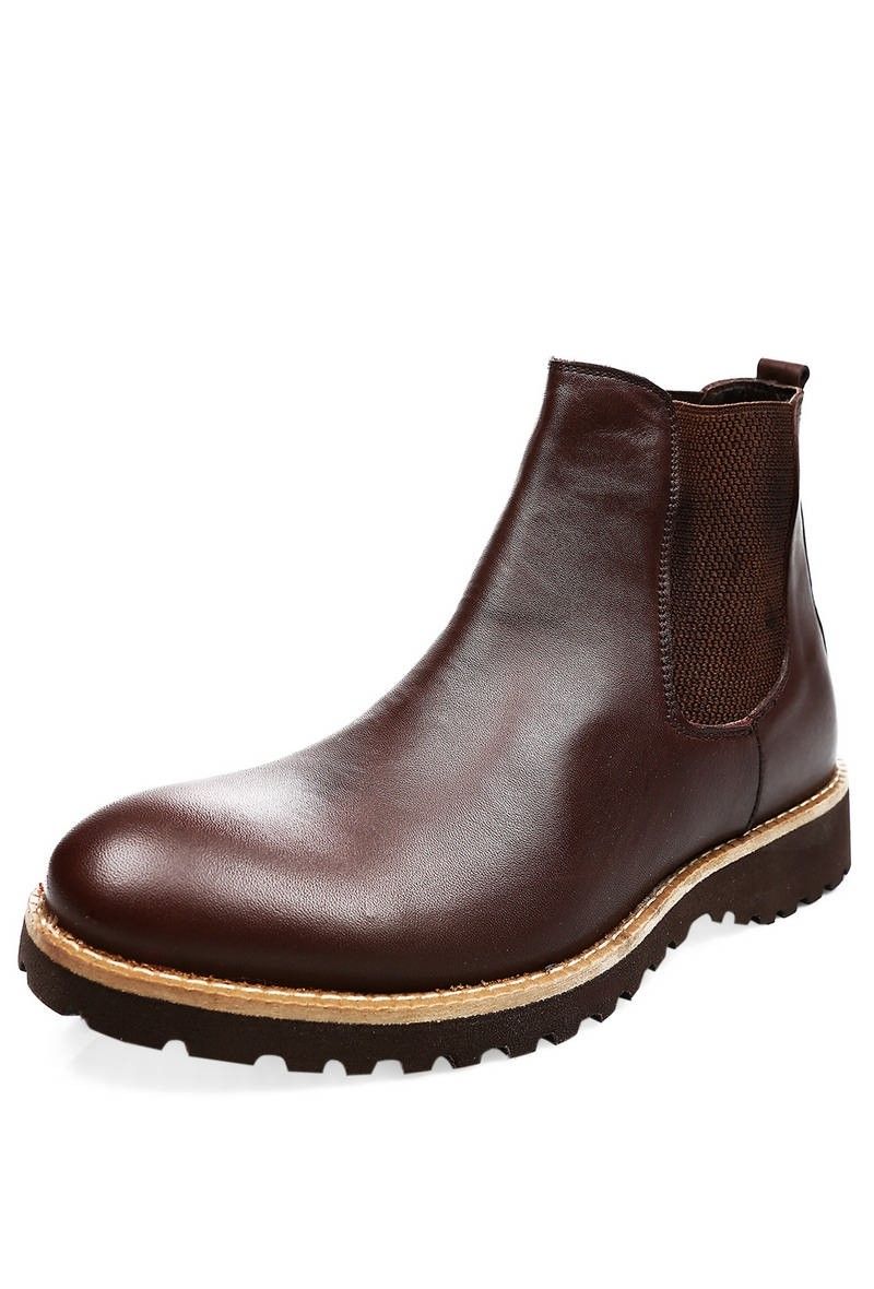 Centone Men's Leather Chelsea Boots - Brown #269223