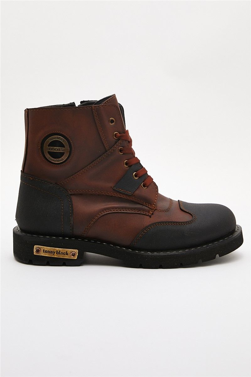 Tonny Black Men's Combat Style Boots - Taba #311417