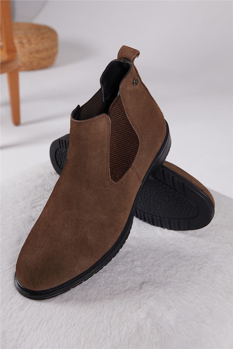 Men's boots made of natural suede TB500 - Vizon #319513
