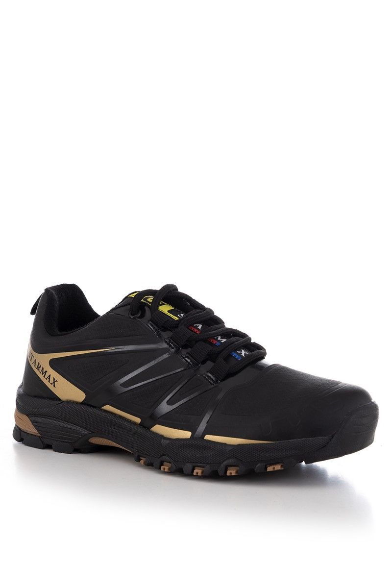 Tonny Black Men's Hiking Shoes - Black, Gold #272877