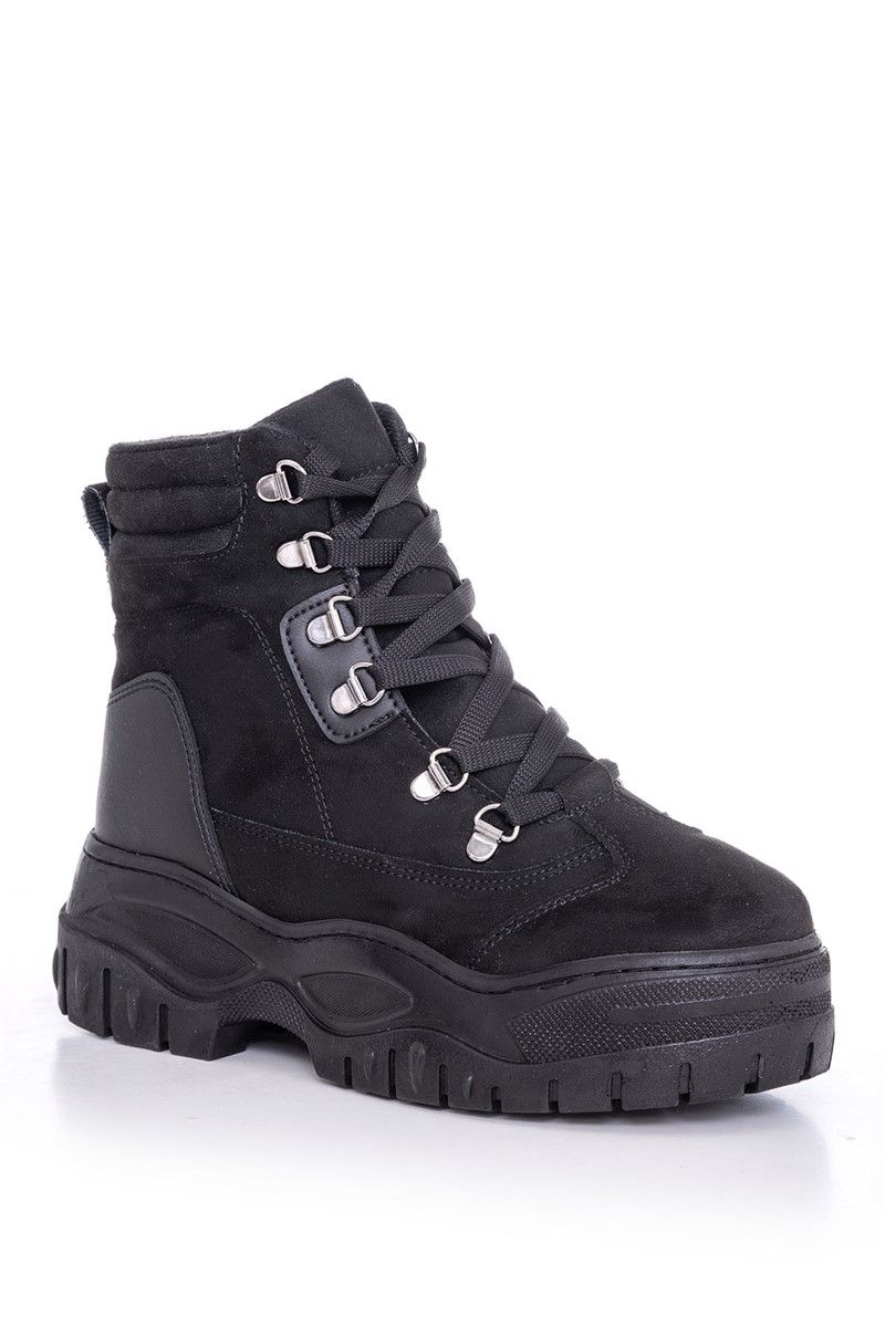 Boots Women Boots Dg1944 Black Suede # 272686