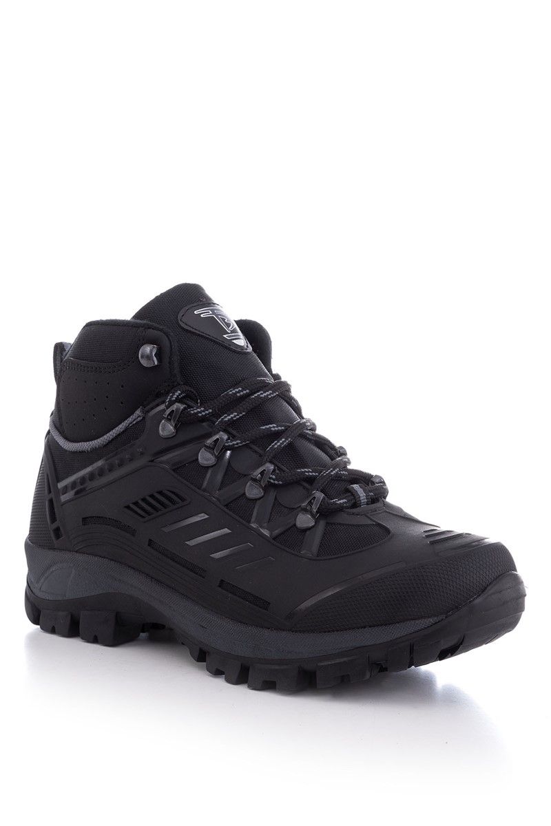 Tonny Black Unisex Hiking Boots - Black, Grey #273029