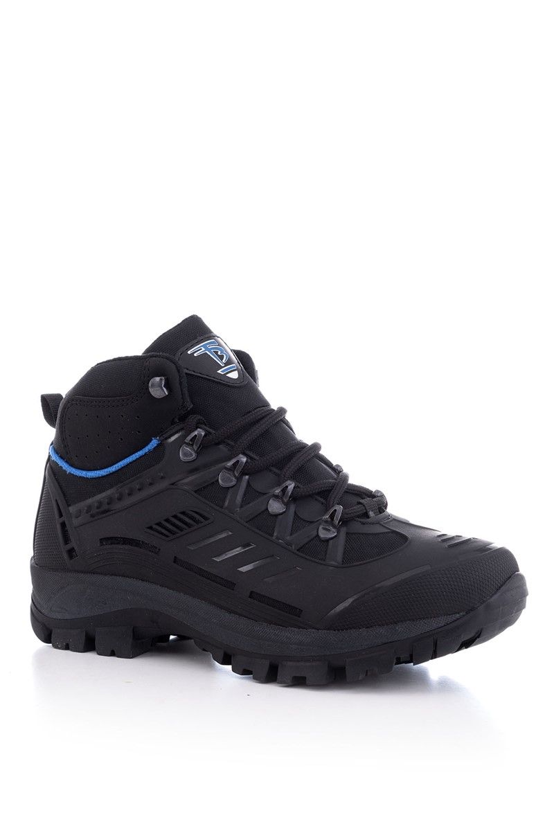 Tonny Black Unisex Hiking Boots - Black, Blue #273033