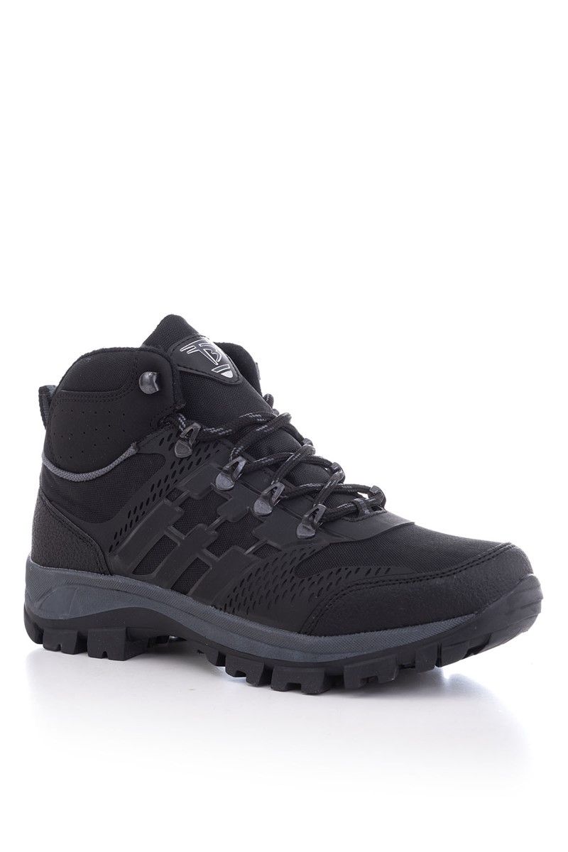Tonny Black Unisex Hiking Boots - Grey #273075