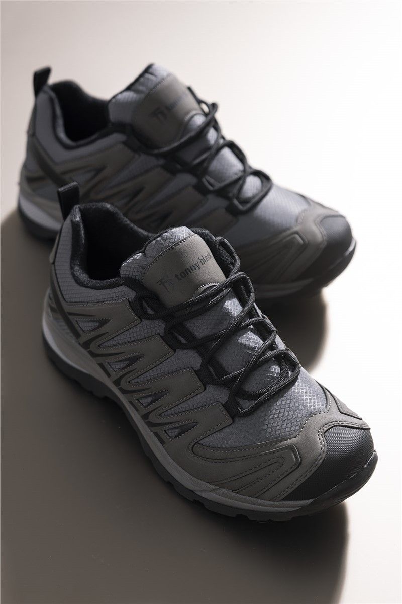 Tonny Black Unisex Hiking Shoes - Dark Grey #273316