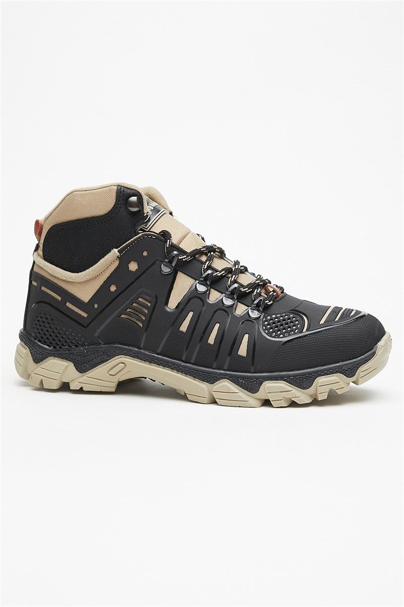 Tonny Black Unisex Hiking Shoes - Black, Beige #304875