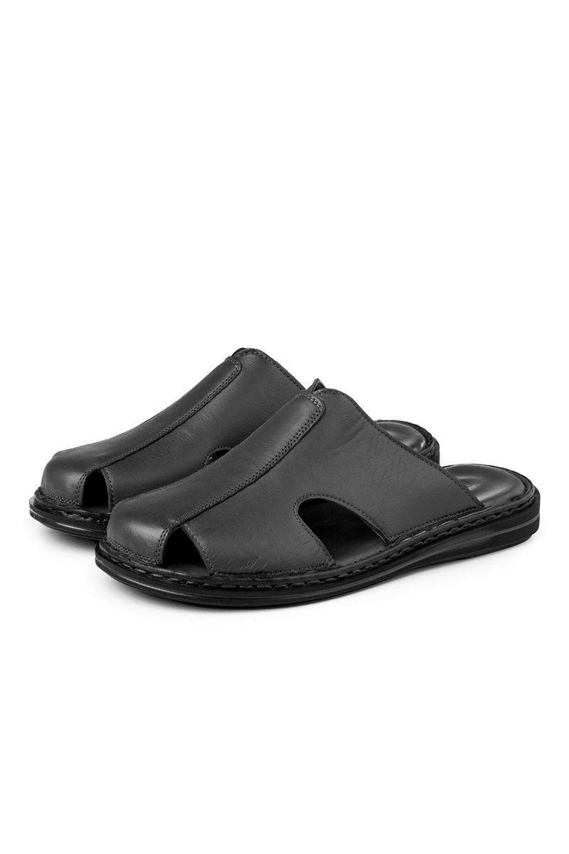 Ducavelli muške  papuče od prave kože - crne #401909