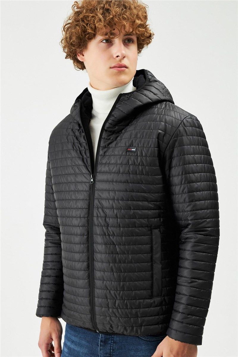 Muška vodootporna i vjetrootporna jakna M-101- crna #408435