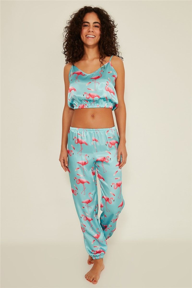 C&City Women's Pyjama - Light Blue, Pink #315113