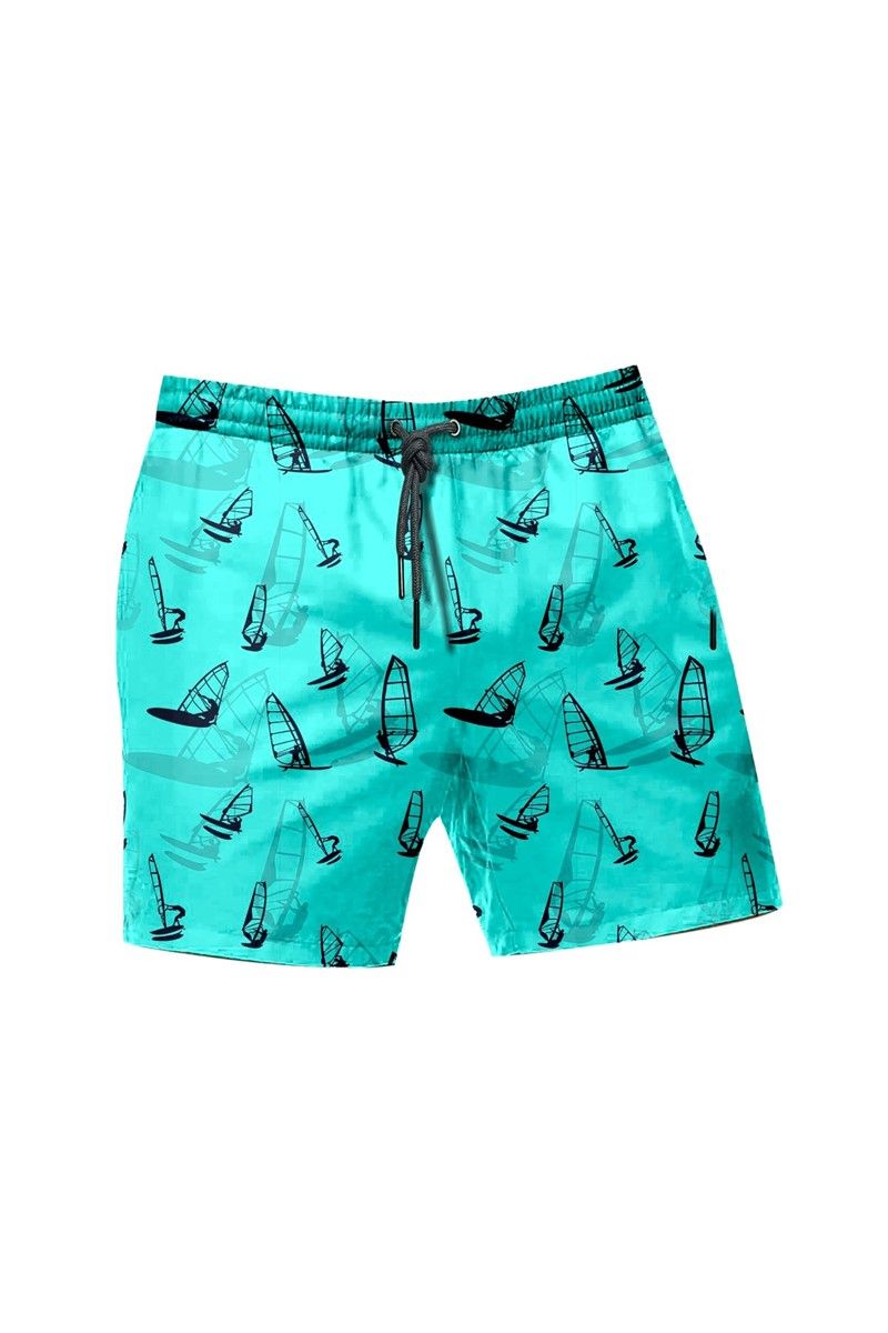 Pantaloncini da spiaggia da uomo - B1550/O1240-02 - Multicolore #315254