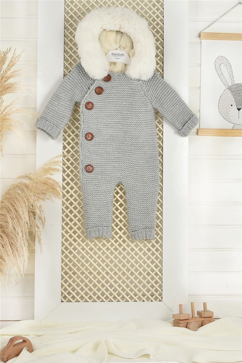 C&City Unisex Overalls with a hood - Grey #315946