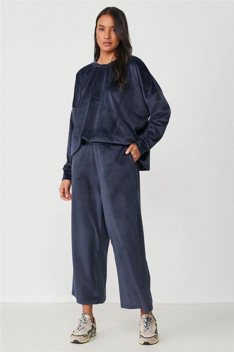 Women's Velvet Pajamas 9076 - Indigo #364941