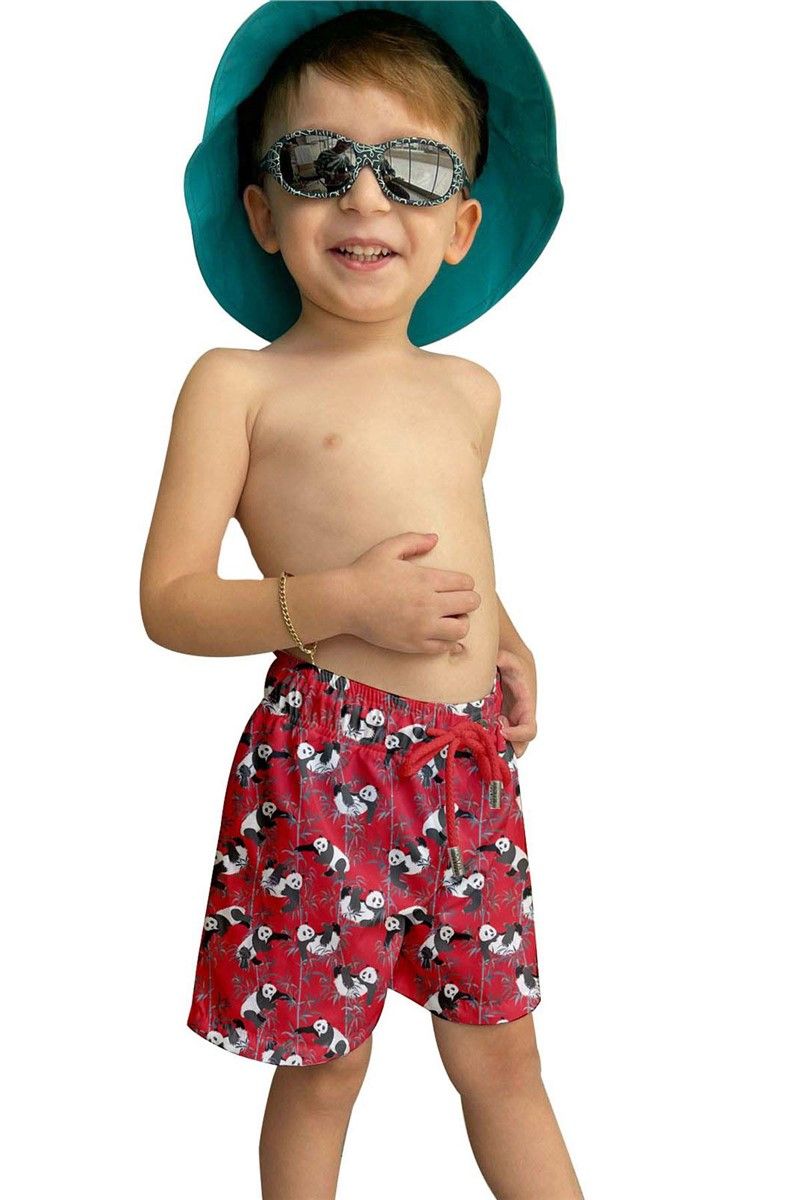 Dječje kratke hlače za plažu C11057 - crvene #383064