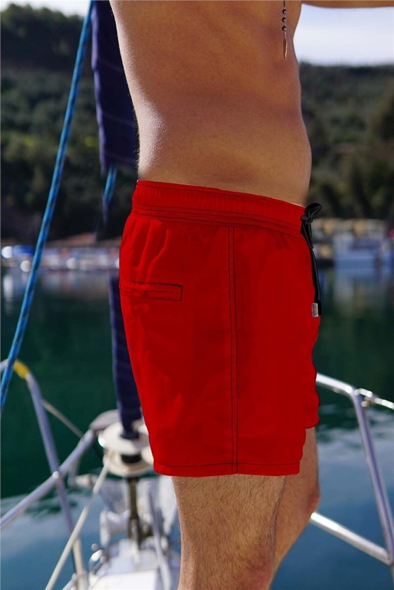 Muške kratke hlače za plažu C1360 - crvene #331403