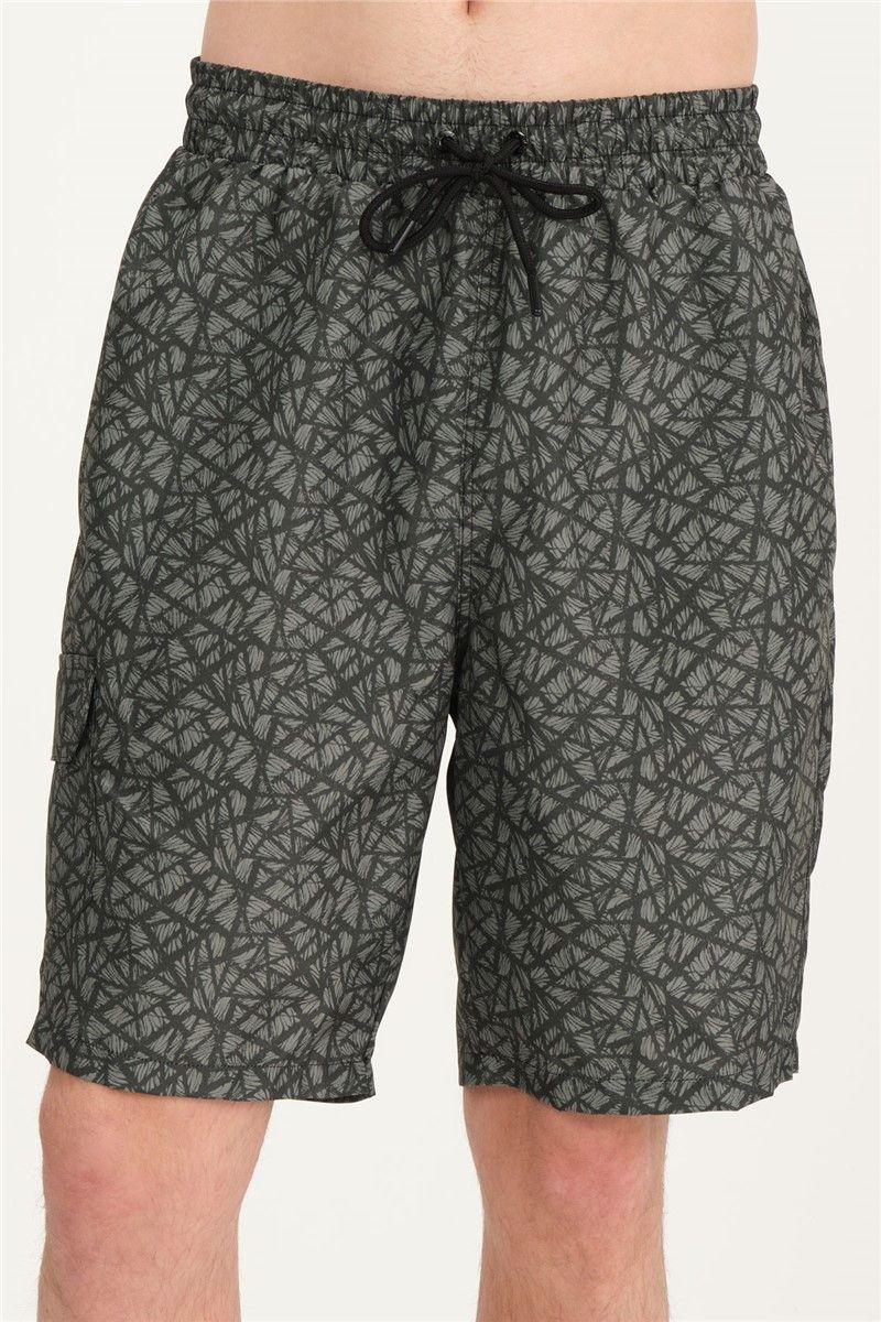 K-227 Men's Beach Shorts - Khaki #362614