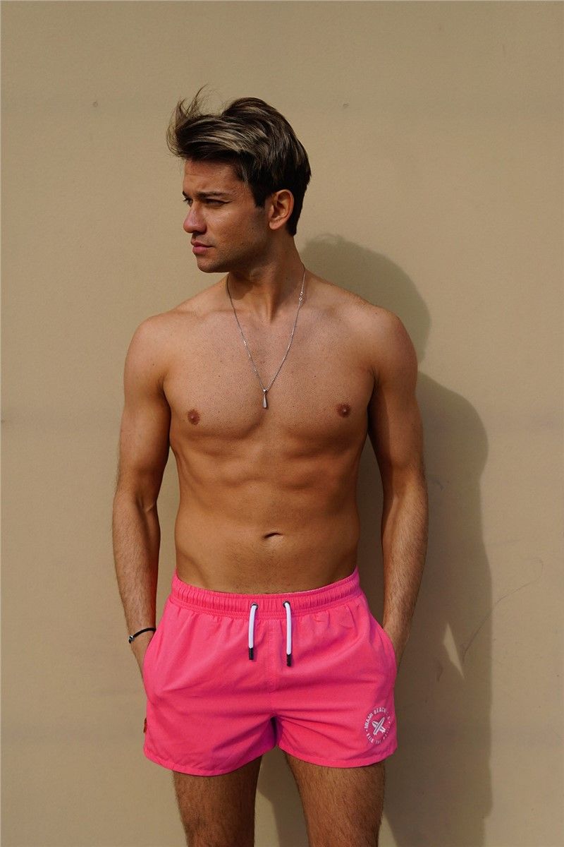 Men's beach shorts C12202 - Bright pink #330195