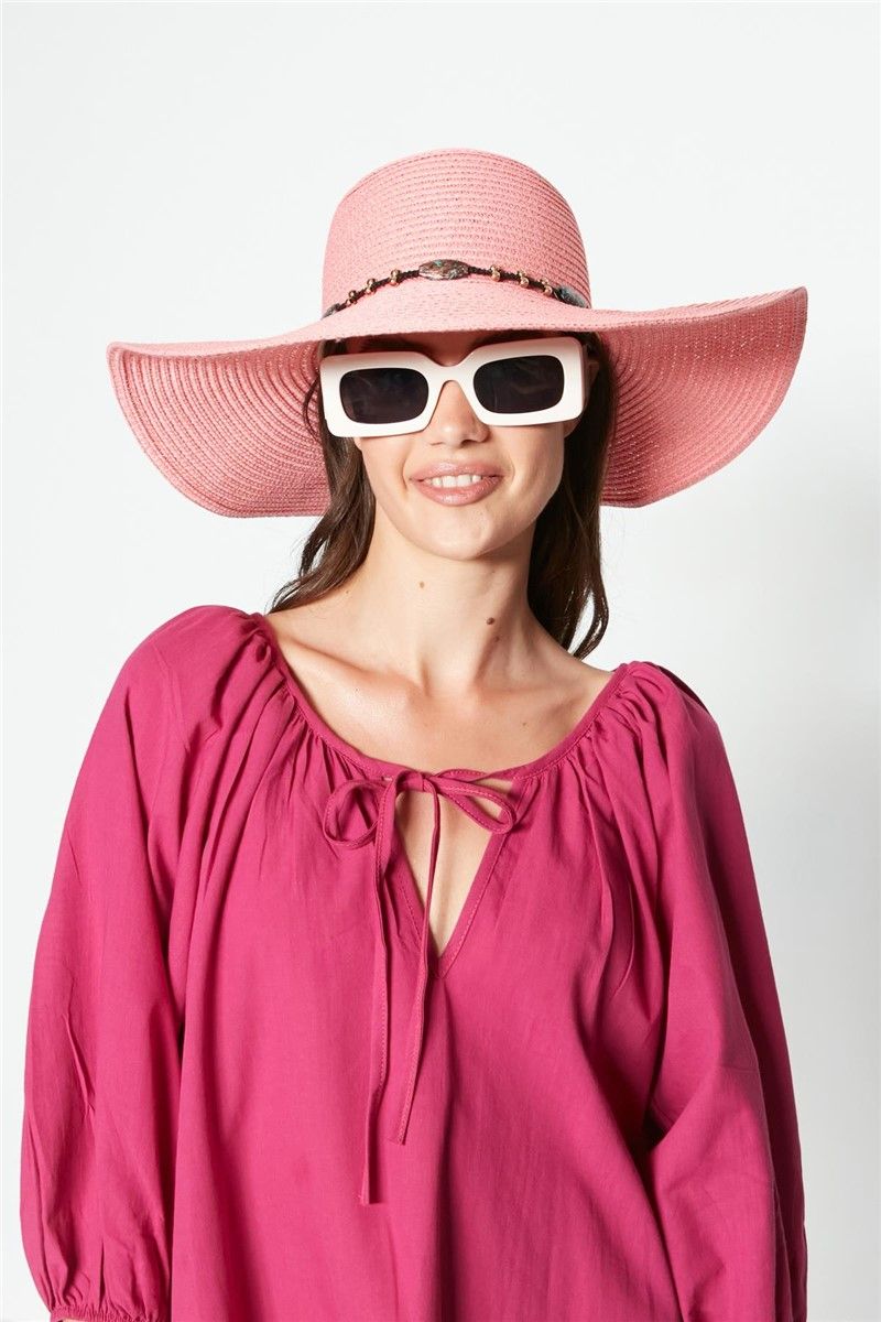 Euromart - Women's Beach Hat Y23730-01 - Color Salmon #383113
