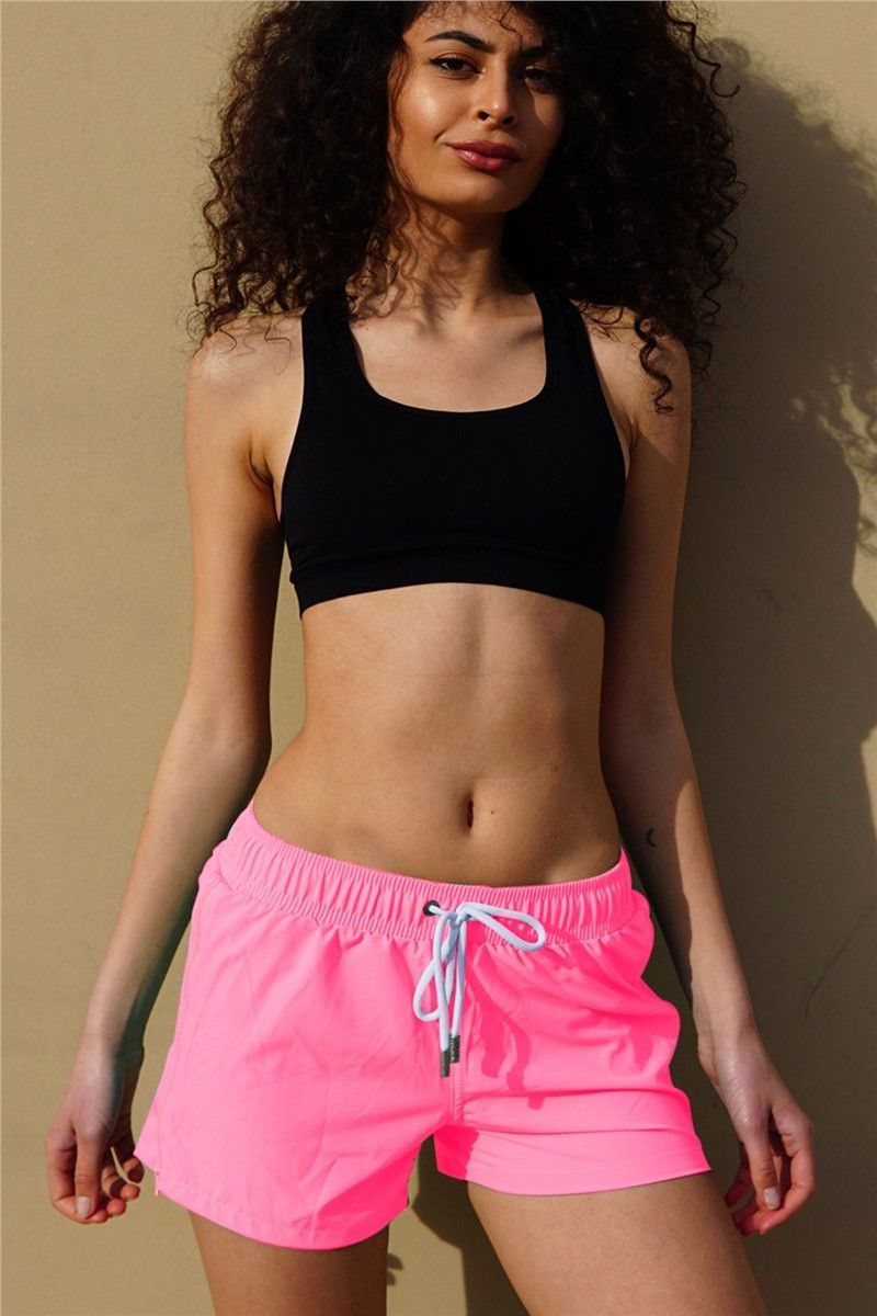 Women's beach shorts C1816 - Pink #330247
