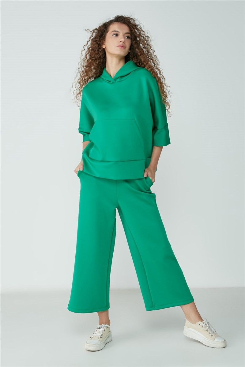 Women's Hooded Pajamas 9102 - Green #364778