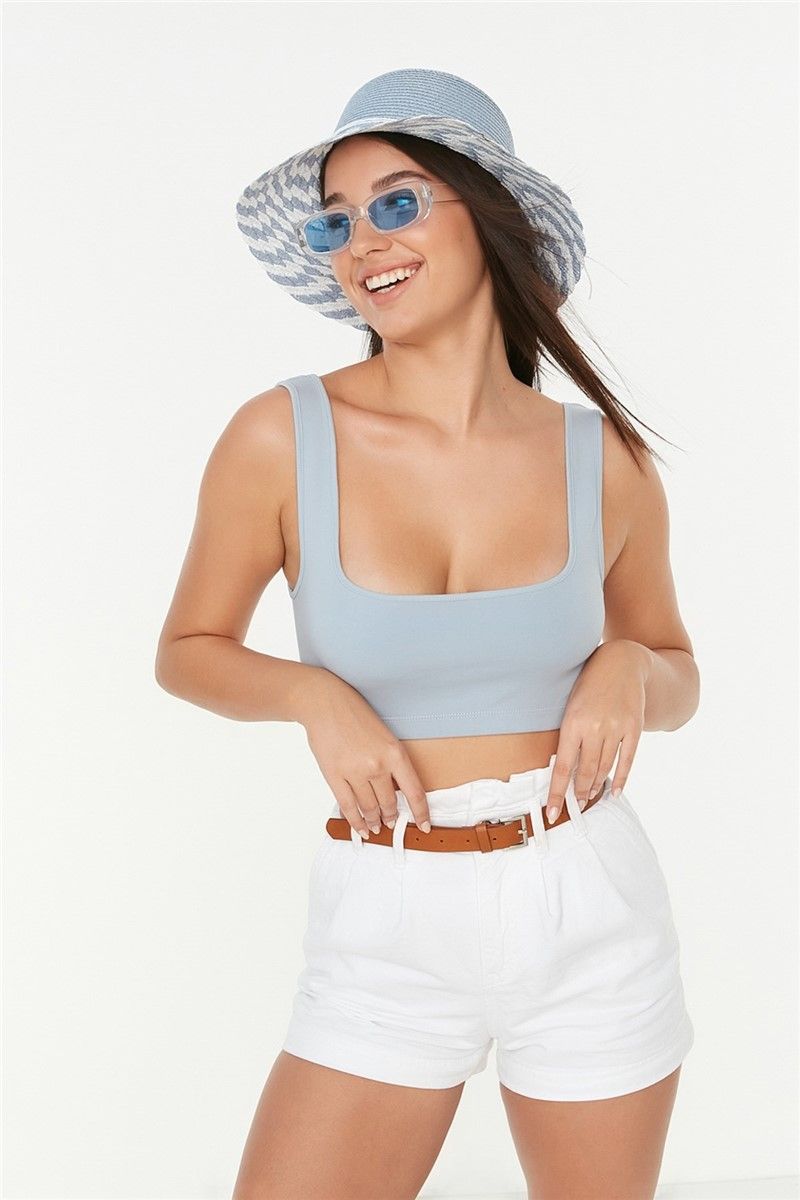 Women's beach hat P-Y87300-44 - Light blue #330039