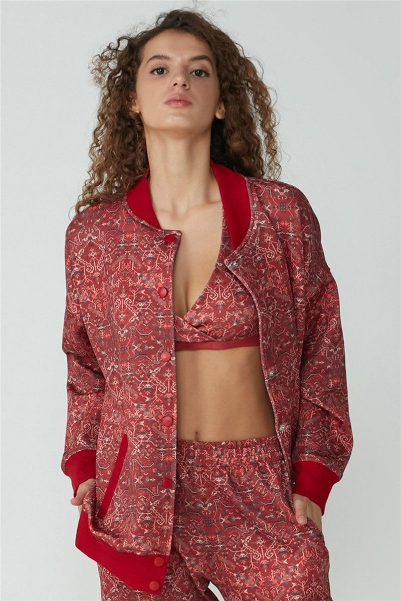 Ženska jakna 826 - Crvena (bordo) #364905