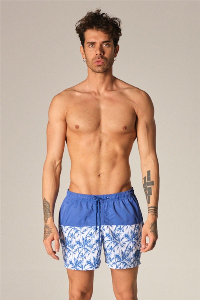 Pantaloncini da spiaggia da uomo K-207 - Blu brillante # 314315