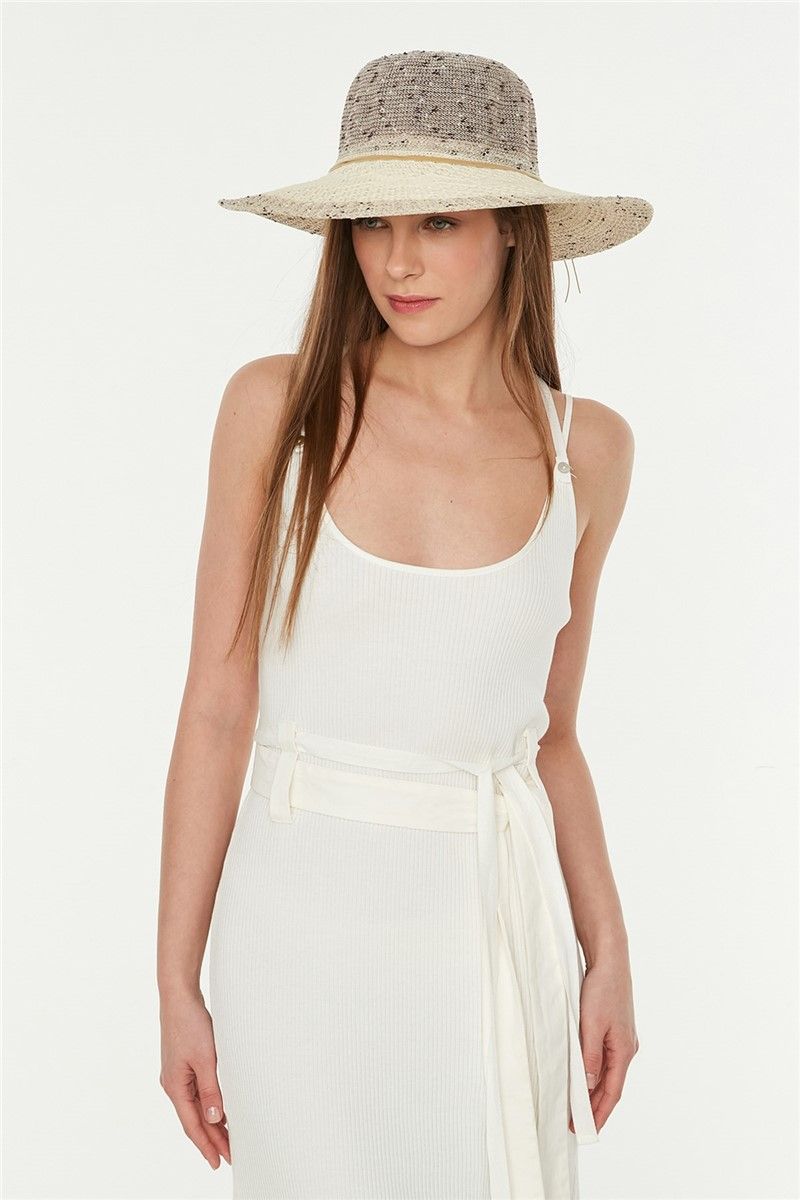 Ženski šešir za plažu P-T87400-07 - bež #330105