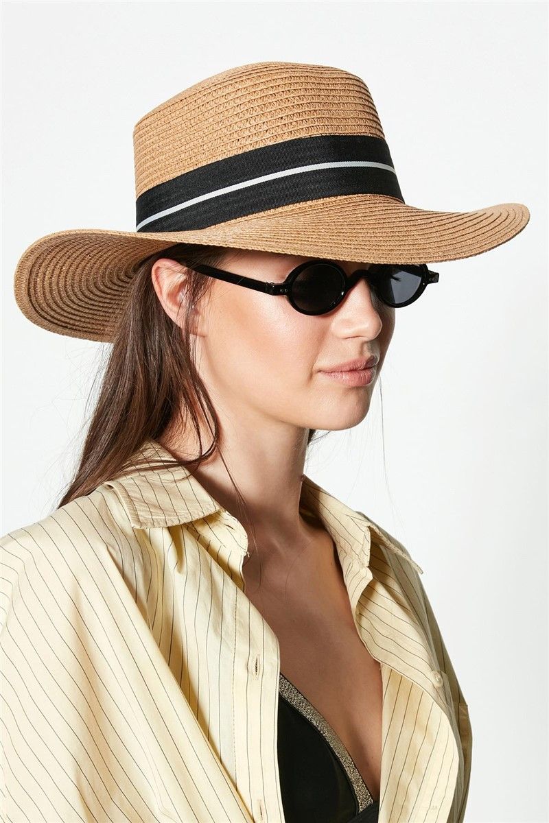 Euromart - Women's Beach Hat Y23730-39 - Color Mink #383232