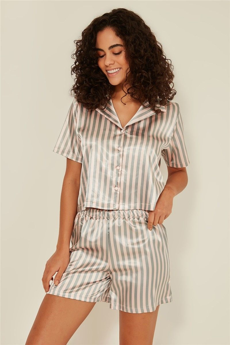 C&City Women's Pyjama - Grey, Pink #315156