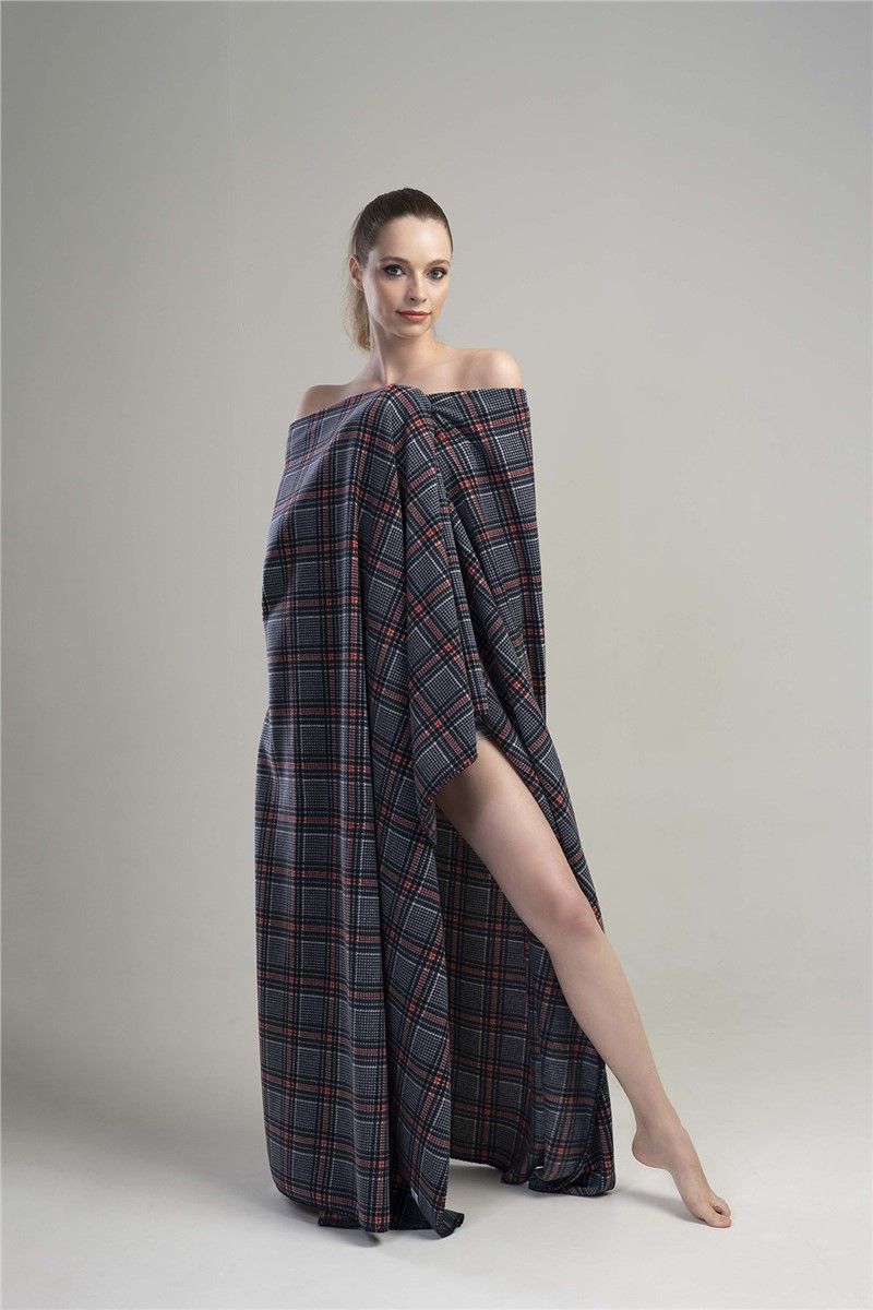 Fleece blanket 150x200 cm K-01 - Dark gray #364770