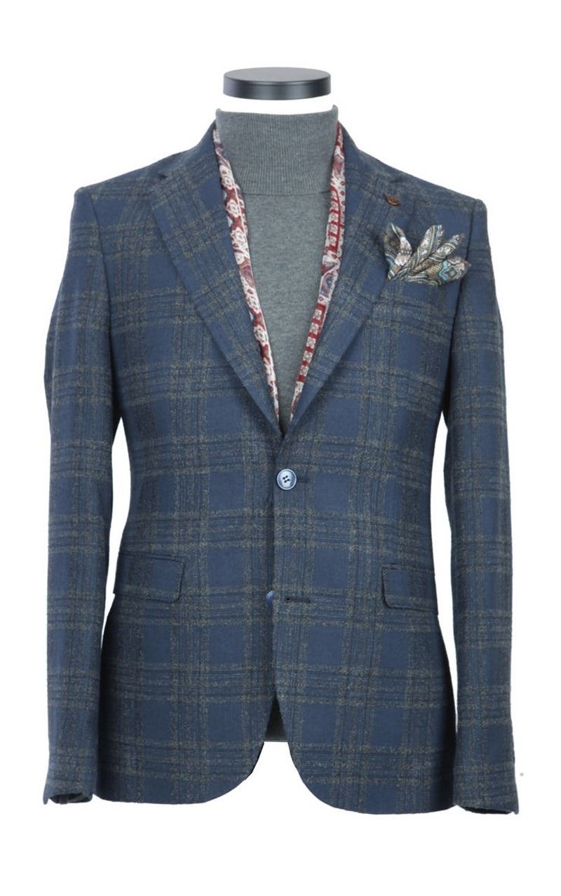 Centone Men's Blazer Jacket - Blue #268262