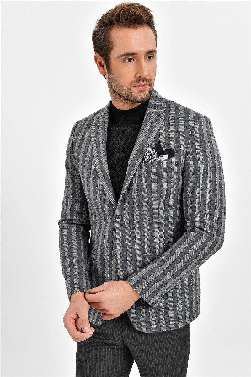 Centone Men's Blazer Jacket - Grey #267922