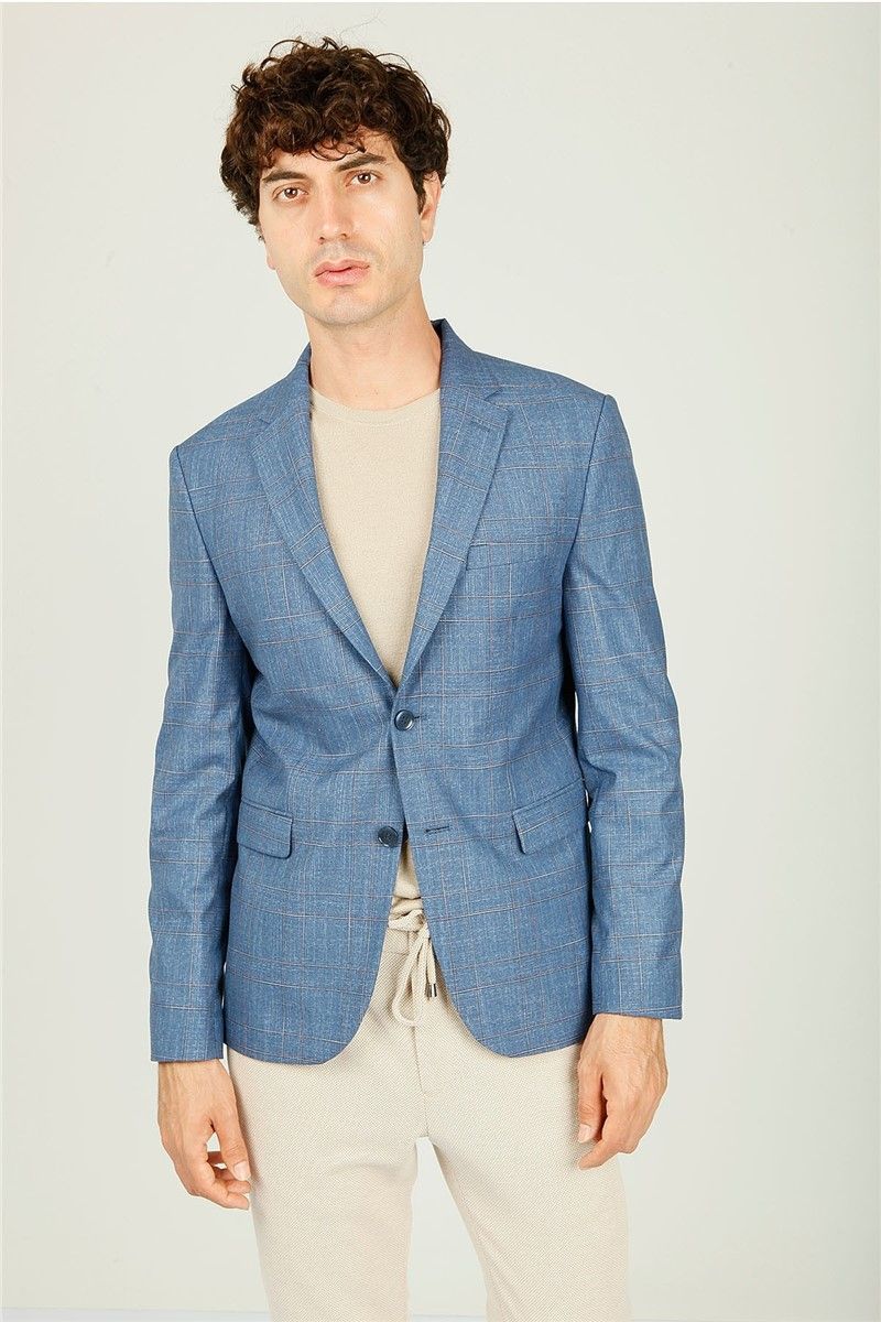 Centone Men's Blazer Jacket - Blue #307259