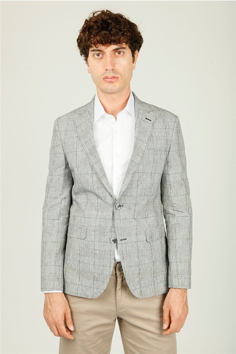Centone Men's Blazer Jacket - Grey #307260