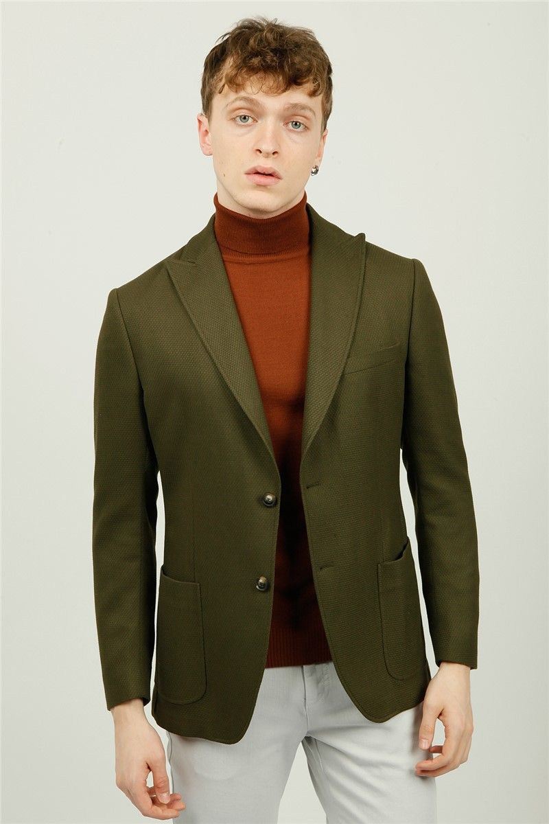 Men's Comfort Fit Jacket - Dark Green #326448