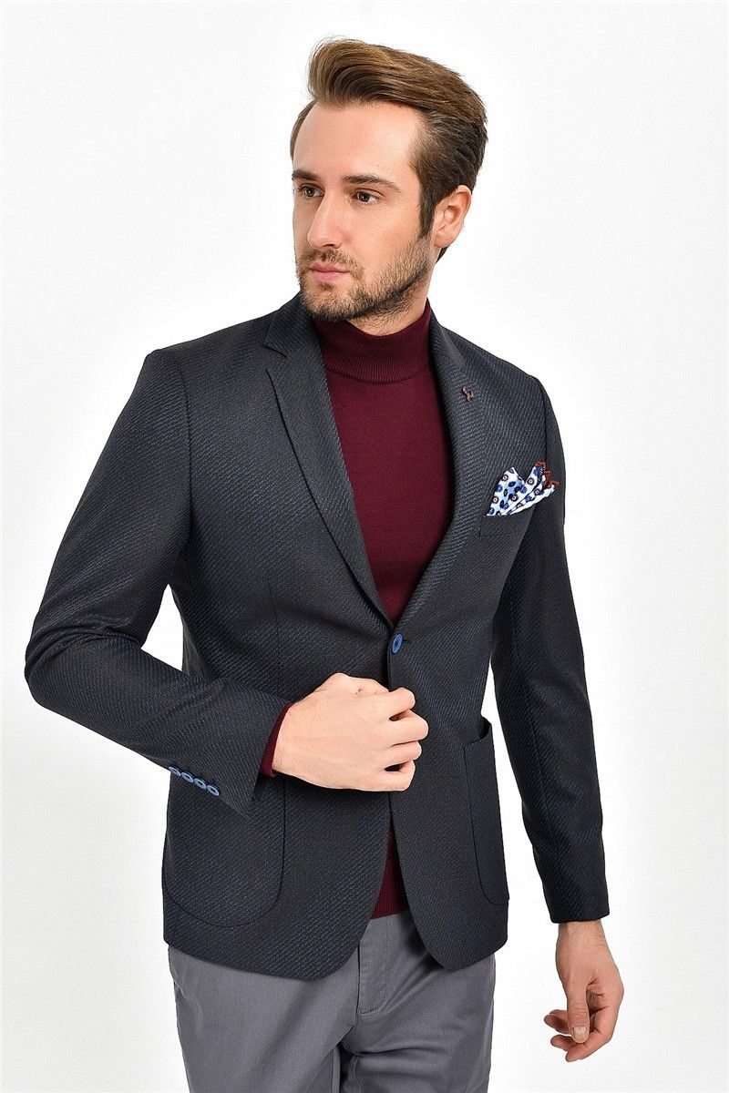 Centone Men's Blazer Jacket - Grey #267925
