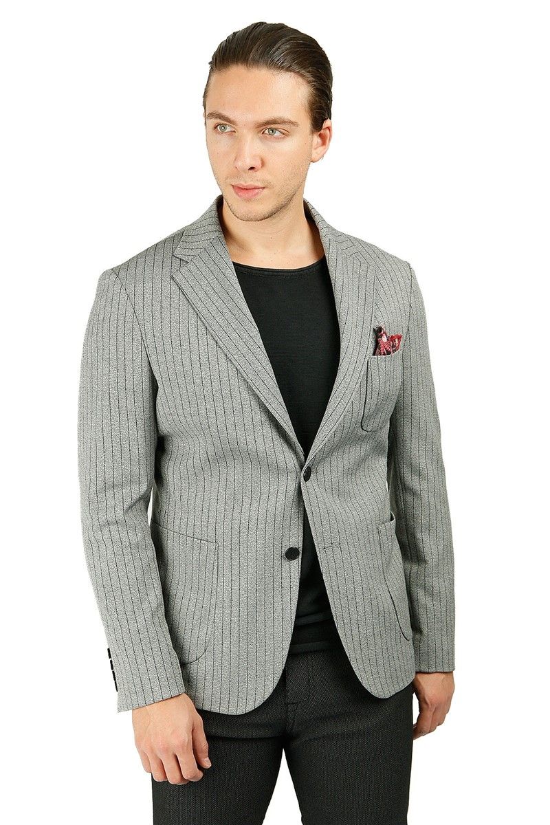 Centone Men's Blazer Jacket - Grey #272348
