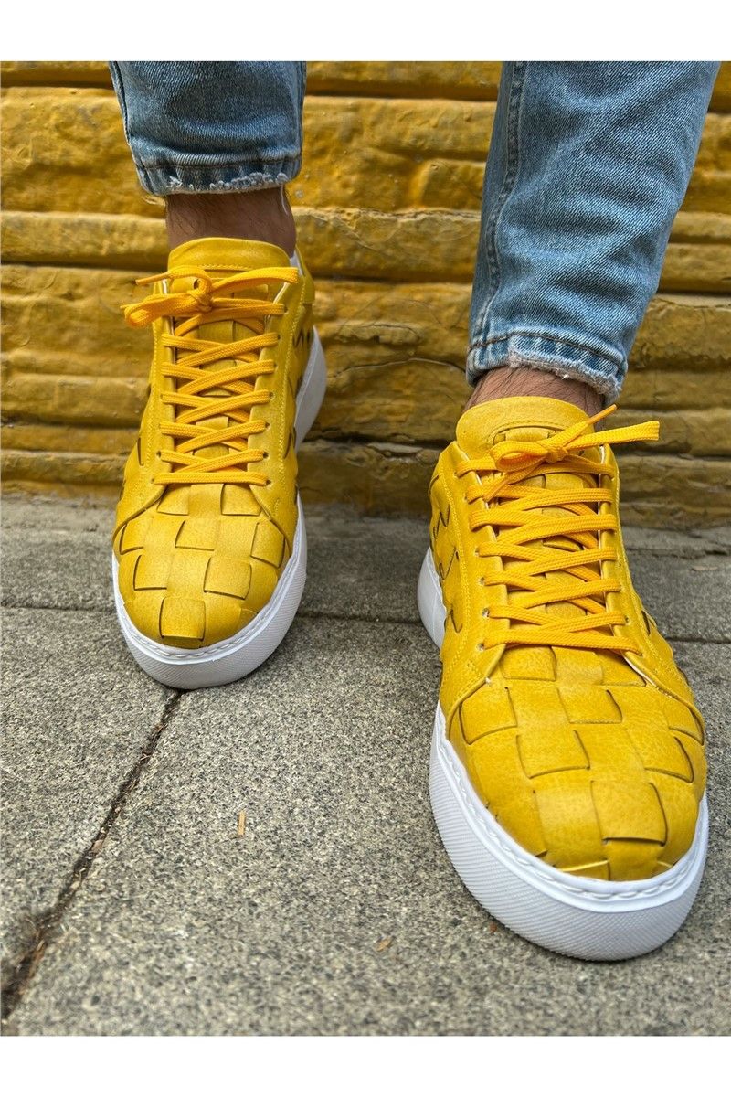 Muške cipele na vezanje CH209 - žute #365940