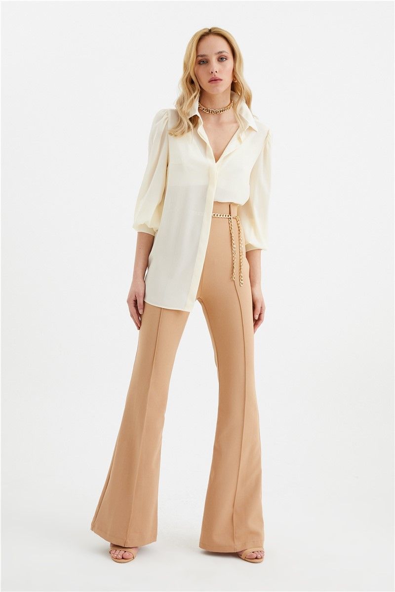 Women's trousers - Camel #328245