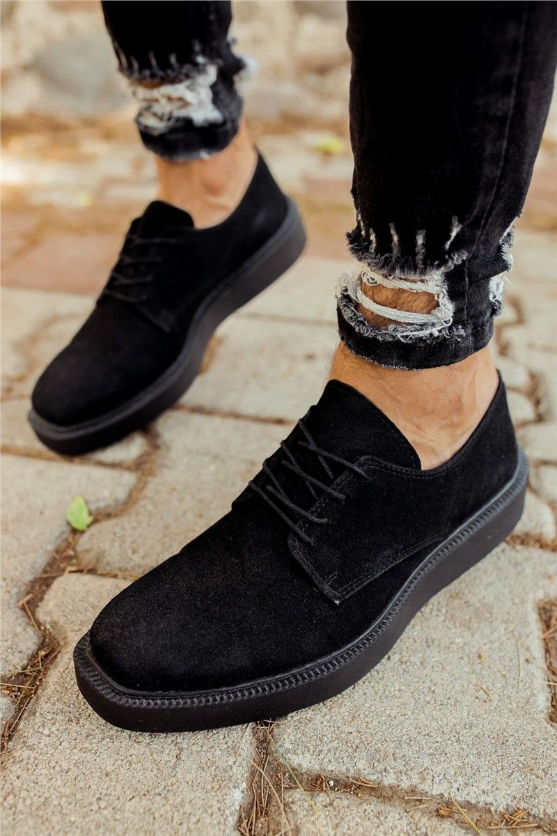 Chekich Men's Suede Shoes CH001 - Black #359424