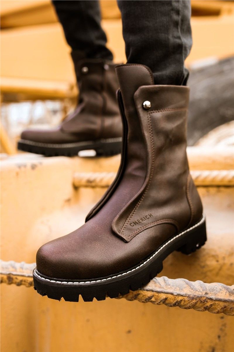 Chekich Unisex Boots CH027 - Brown #359509