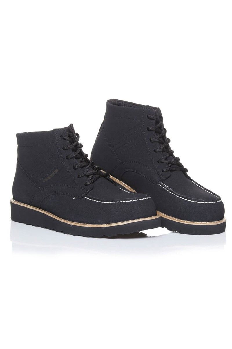 Chekich Men's Suede Boots CH047 - Black #359375